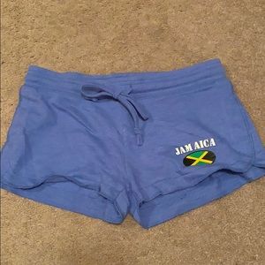 Baby Blue Jamaica Booty Shorts